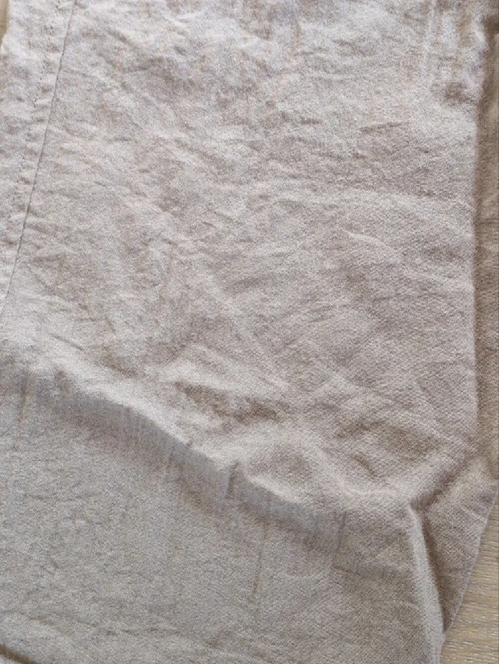 H&M Linen-like Blend Drawstring Pants — Dark Tan Size Small